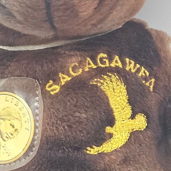 VTG 2000s TY Babies Authentic Mint Bear Collectible Golden Sacagawea Dollar Bear - Picture 12 of 16